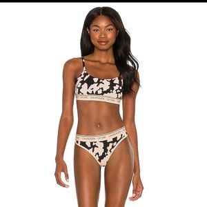 Calvin Klein Underwear CK One Cotton Thong in Charming Khaki